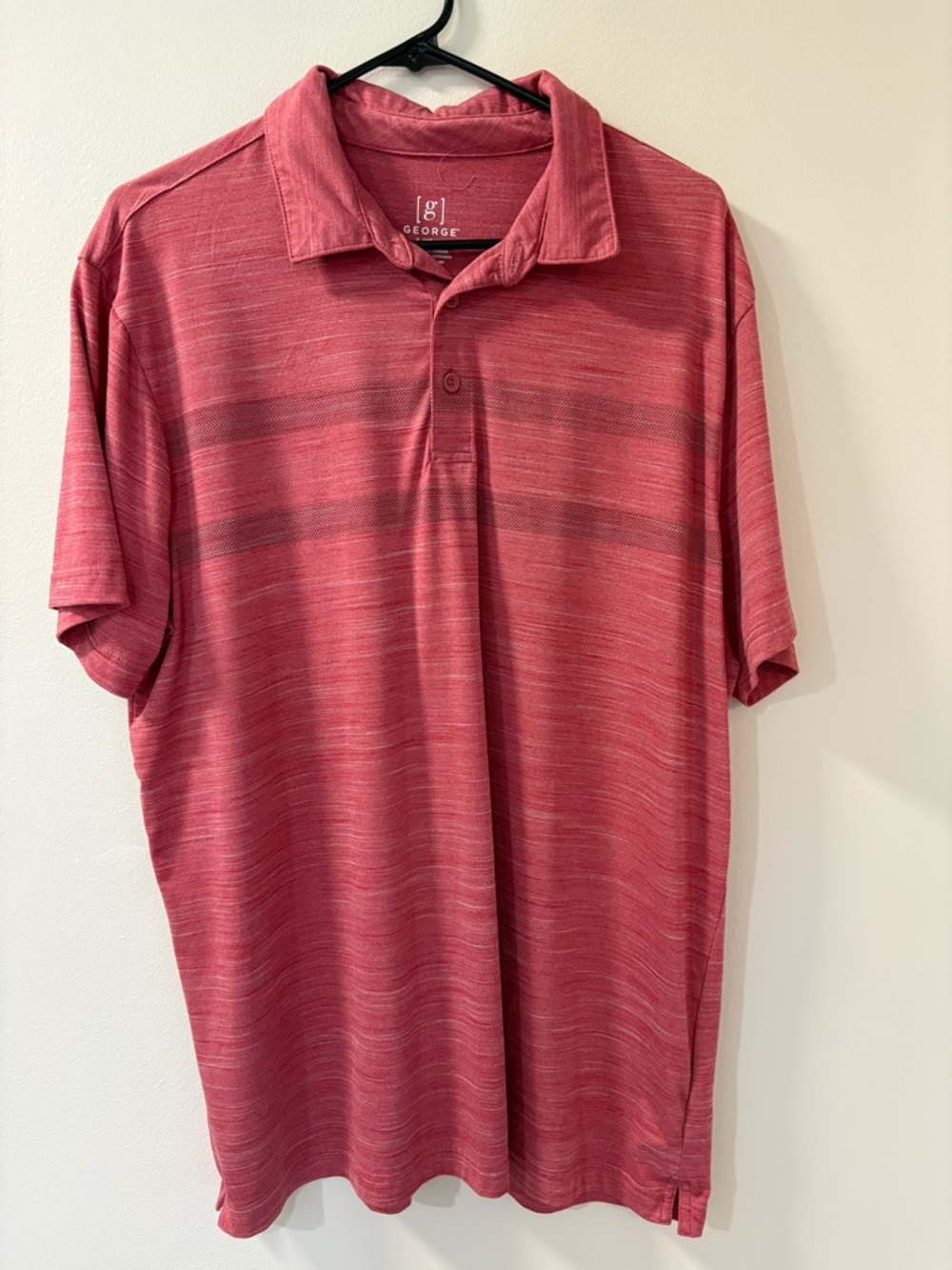 George Men’s Heathered Rose Polo Shirt